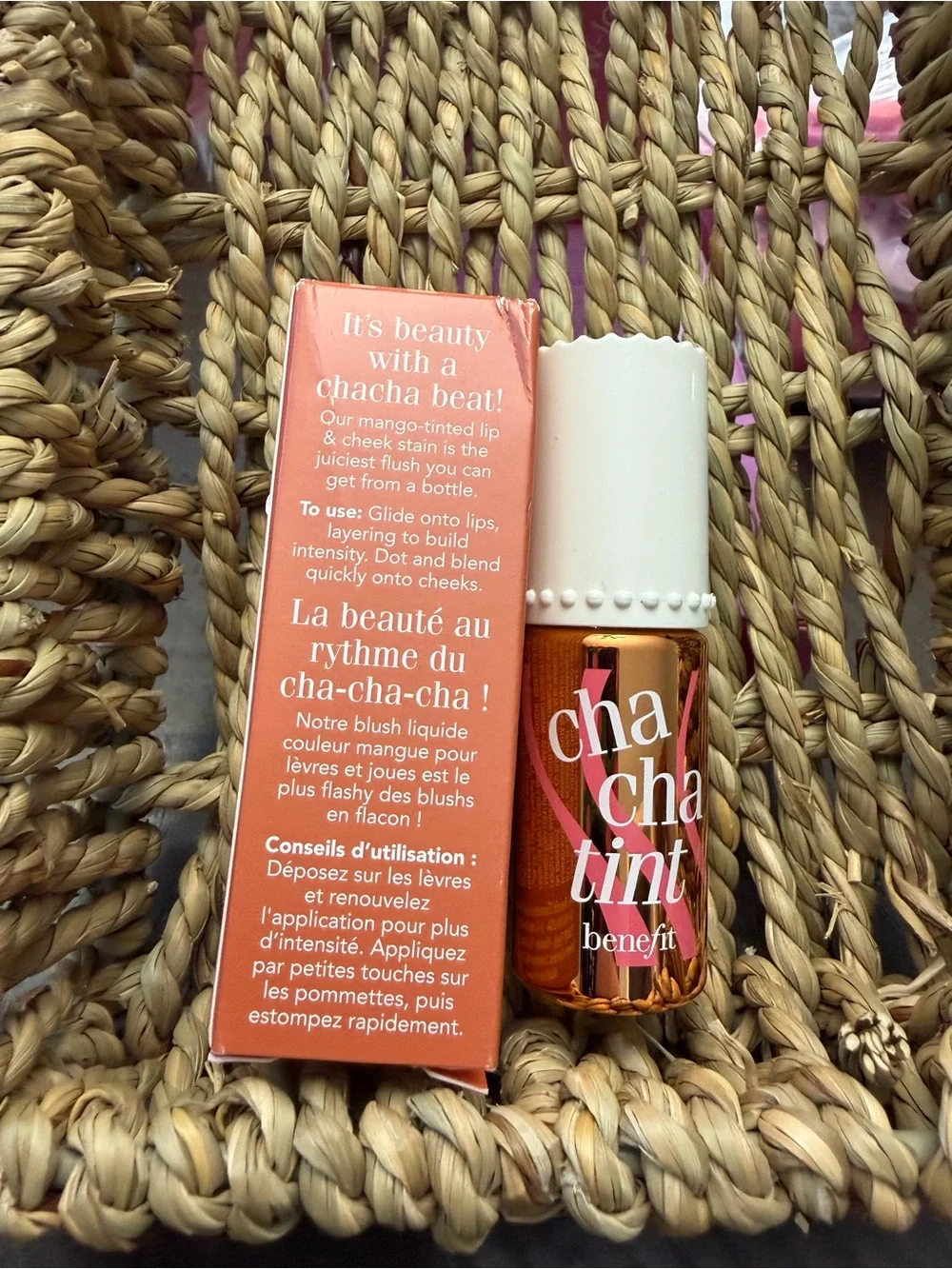 Benefit ChaChaTint Mango Lip & Cheek Stain 6mL Full Size NIB